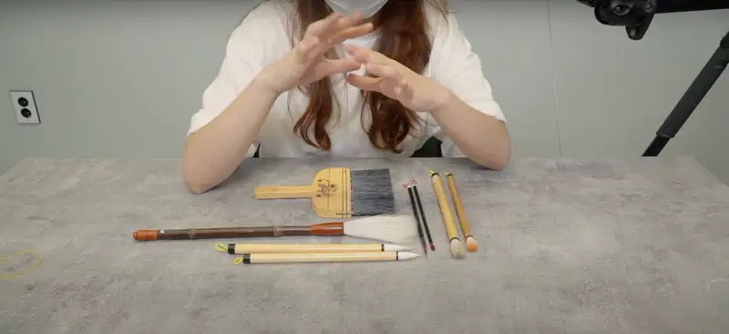 동양화붓,anb화랑홍두필화필용,선용,화랑고급바림붓채색필,동양화준비물