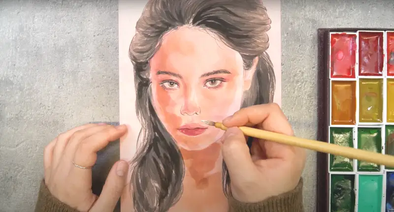 길상안채접시고체물감,화랑고급채색필양모채색용,Anb화랑홍두필화필용선용,화랑황모고급면상필화필용선용