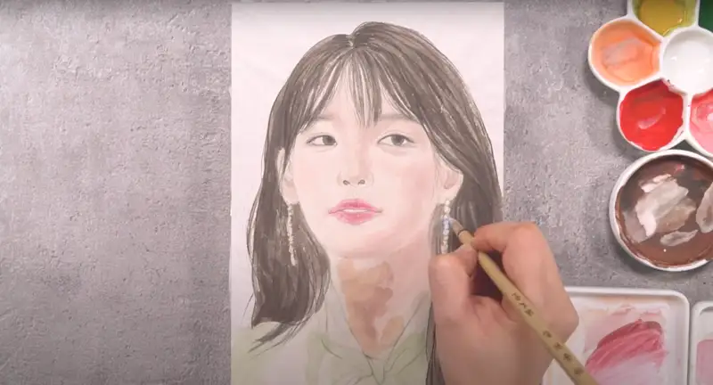 길상물아교아교액,anb화랑홍두필화필용,선용,도자기파렛트한국화동양화꽃접시,길상분채물감,길상호분분채물감