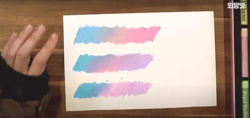 오일파스텔비교,동아크레파스,문교아티스트소프트오일파스텔,폴루벤스오일파스텔마카롱