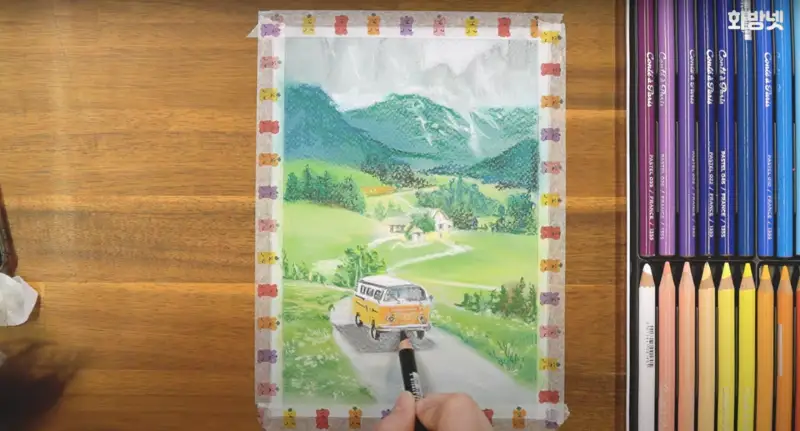 문교프로패셔널파스텔페이퍼패드,콘테연필파스텔