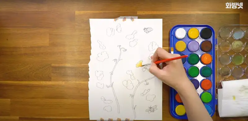 티티물에잘녹는수채고체물감,모나미플러스펜3000