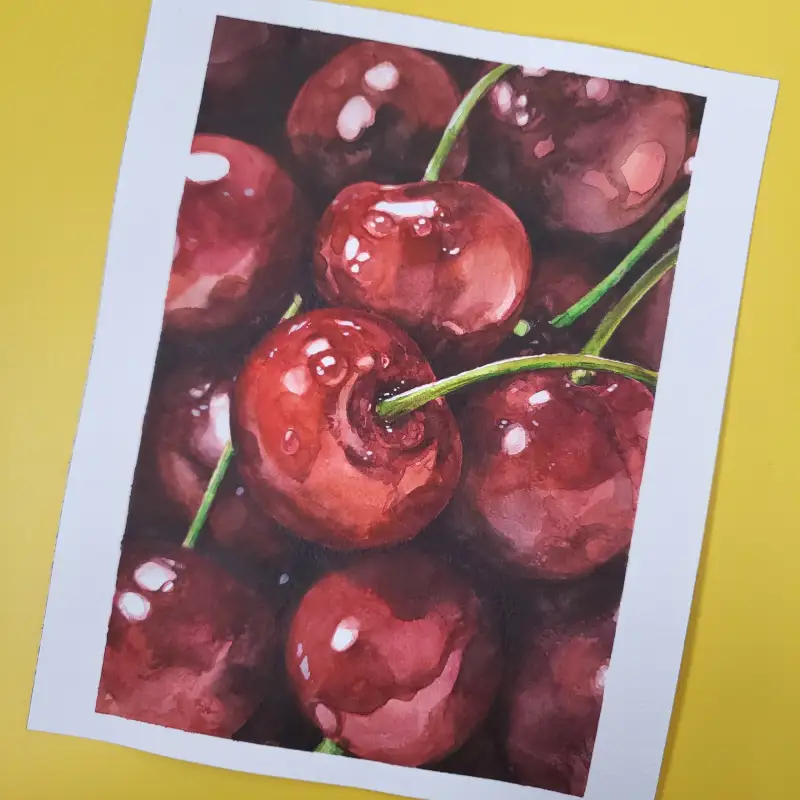 과일그리기,과일수채화,수채화일러스트