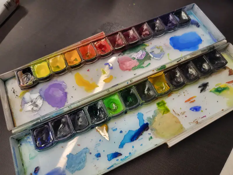 미션골드고체수채화물감,미션고체물감,미션고체수채화물감