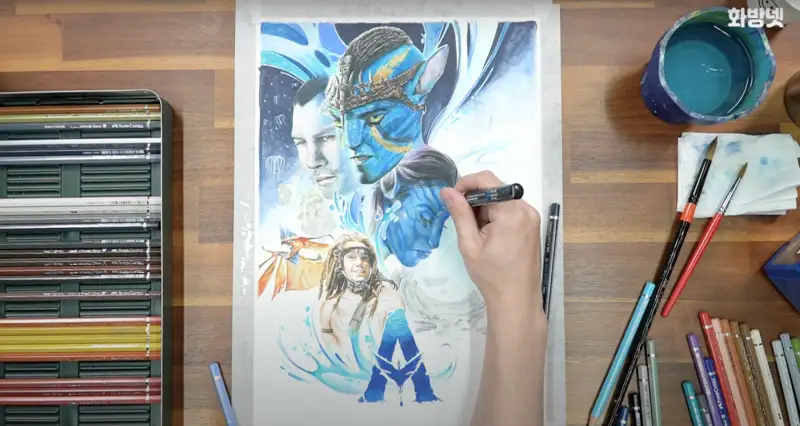 파버카스텔알버트뒤러전문가용수채색연필,파버카스텔클릭앤고물통,유니포스카마카초소형라이너,anb102rs디자인세필붓,anb700r,수채화붓