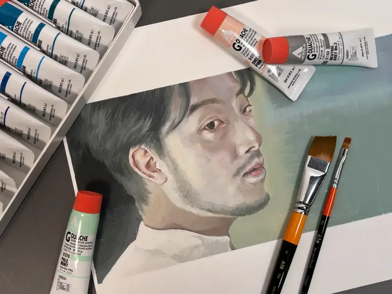 홀베인아크릴과슈,홀베인HAG아크릴과슈,홀베인HAG,하네뮬레아크릴패드,AnB70AS,AnB사선붓