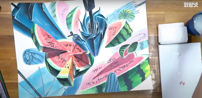 미젤로미션화이트클래스수채화물감,신한디자인패스칼라,프리즈마유성색연필