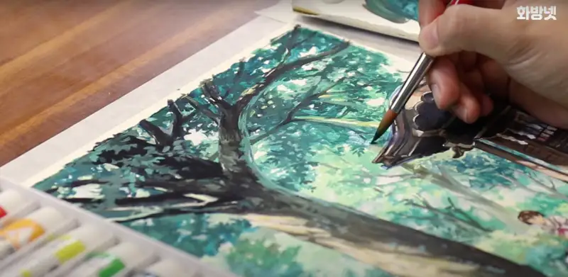 홀베인아크릴과슈