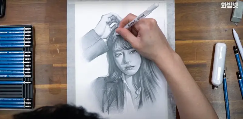 스테들러마스루모그라피연필세트,겔리롤화이트,젤리롤,홀아트elm전동지우개,화방넷떡지우개,미술용지우개,크레타칼라찰필