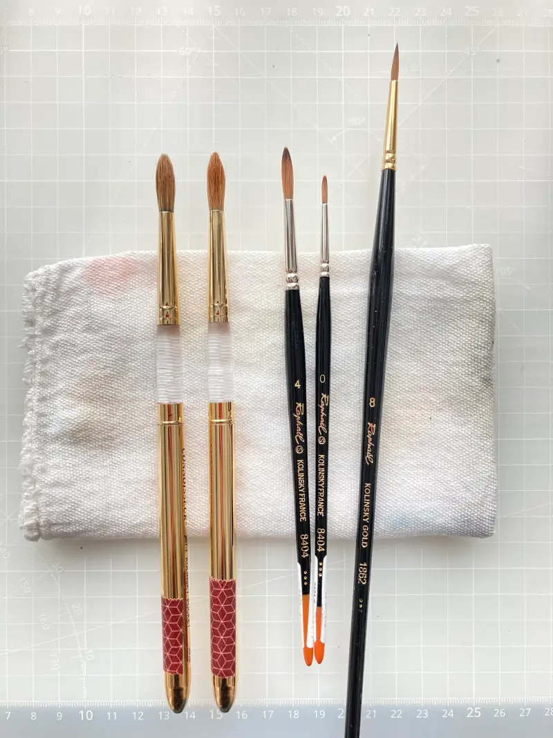 콜린스키,붓,수채붓,라파엘