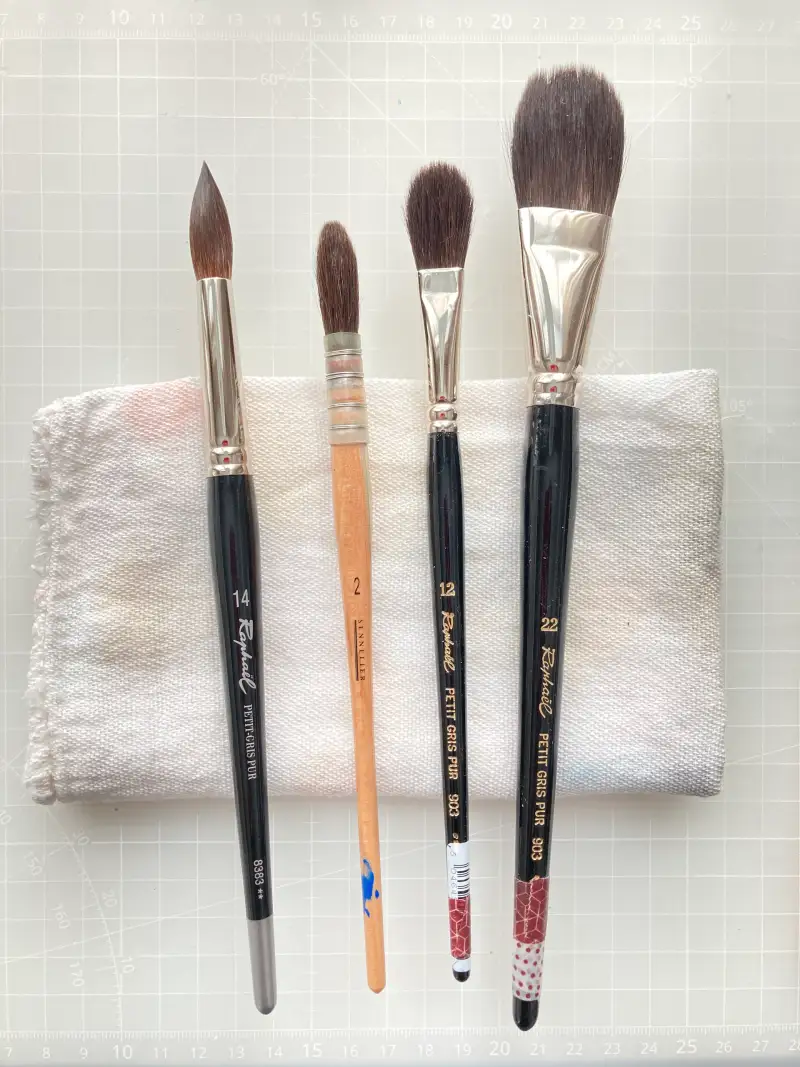 라파엘,다람쥐털,수채붓,시넬리에