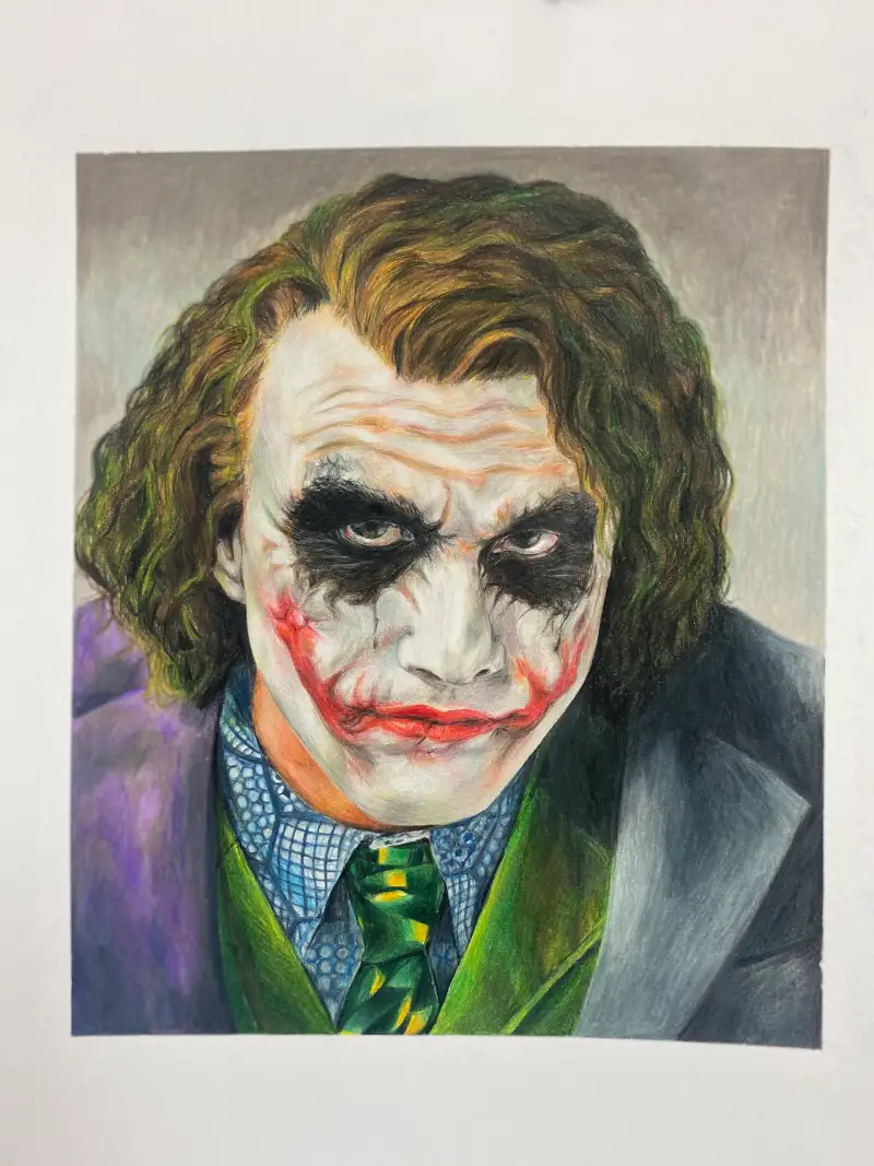 프리즈마,프리즈마색연필,조커,색감,모작,인물화