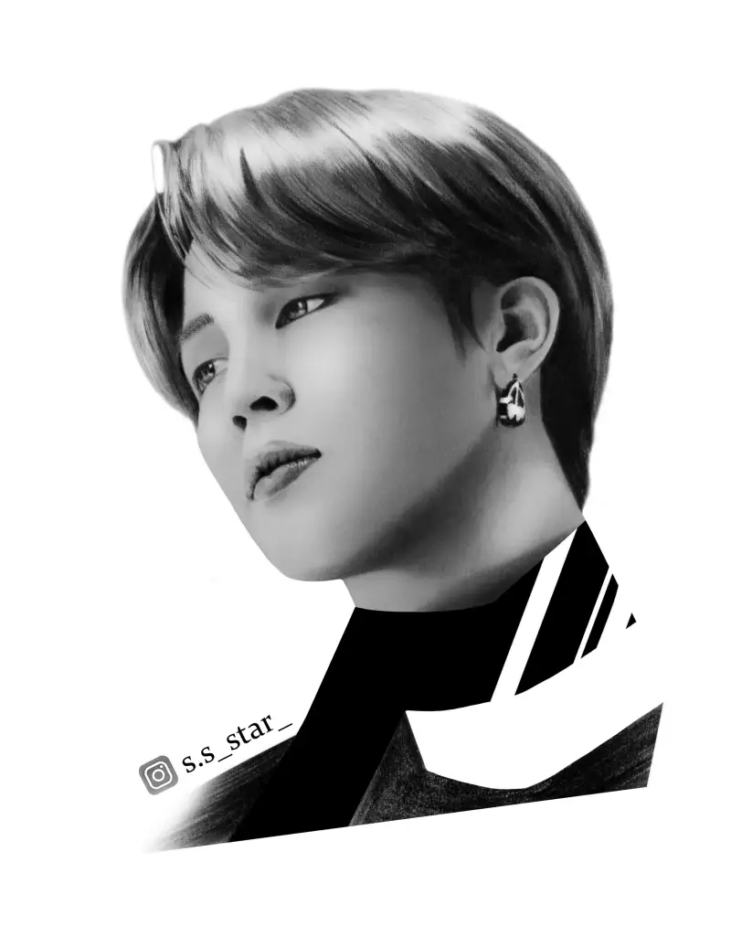 BTS,인물화,소묘,인물소묘,초상화,지민