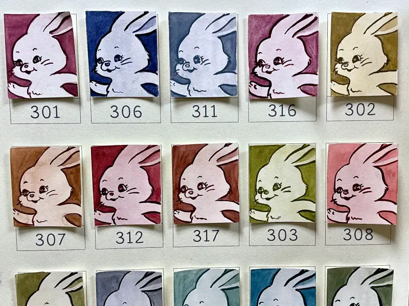 화방넷체험단,뉴진스토끼,협찬,길상,고체물감