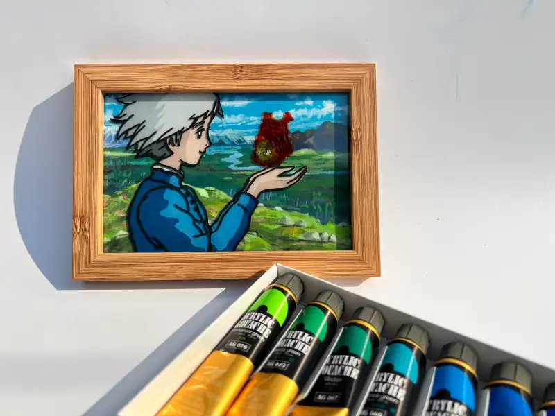 anb717,니카아크릴과슈,포스카마카,아모스글라스데코,글라스페인팅,쉴드에픽아크릴물감