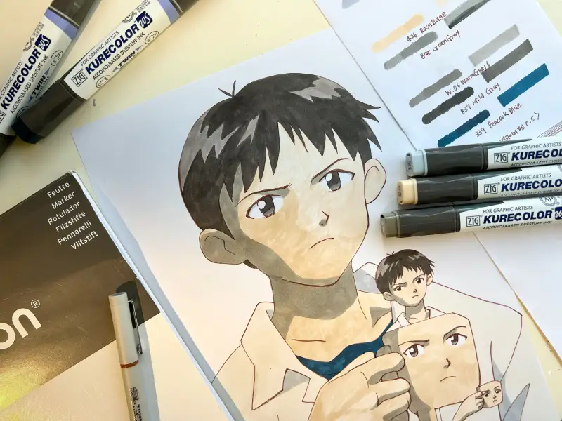 캔손마카패드,윈저앤뉴튼파인라이너,지그쿠레컬러