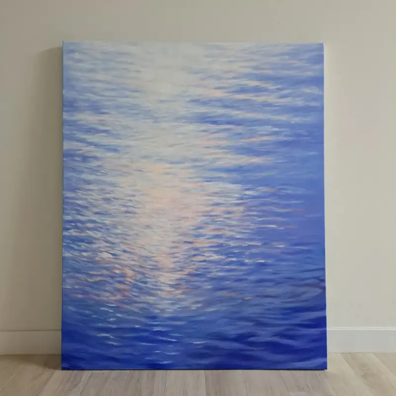 아크릴화,신한아크릴,캔버스그림,신한아크릴물감,윤슬,빛표현