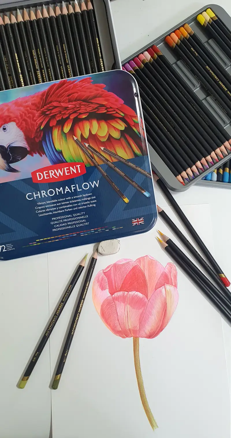 크로마플로우,더웬트색연필,협찬,화방넷,화방넷체험단,색연필화,크로마플로우색연필