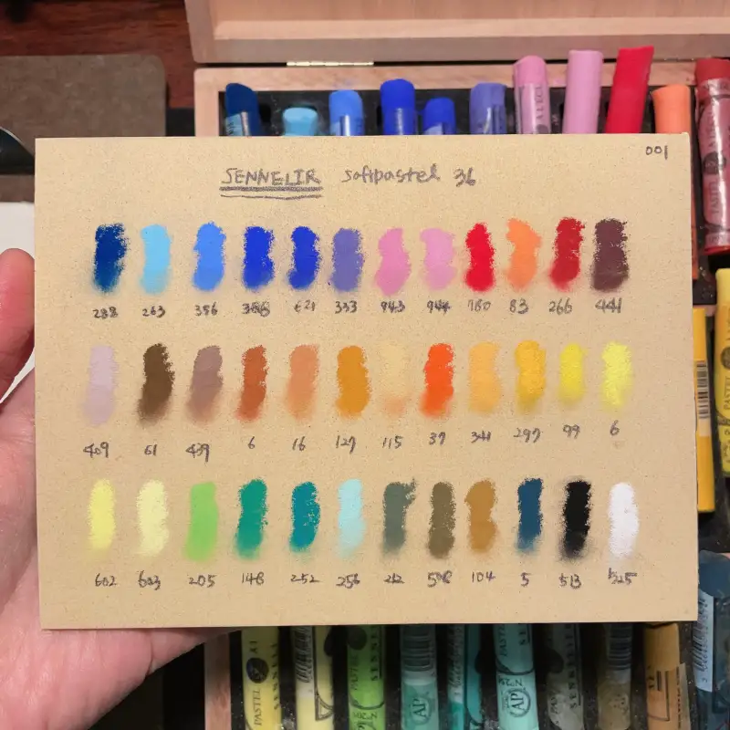 발색표,소프트파스텔,시넬리에소프트파스텔