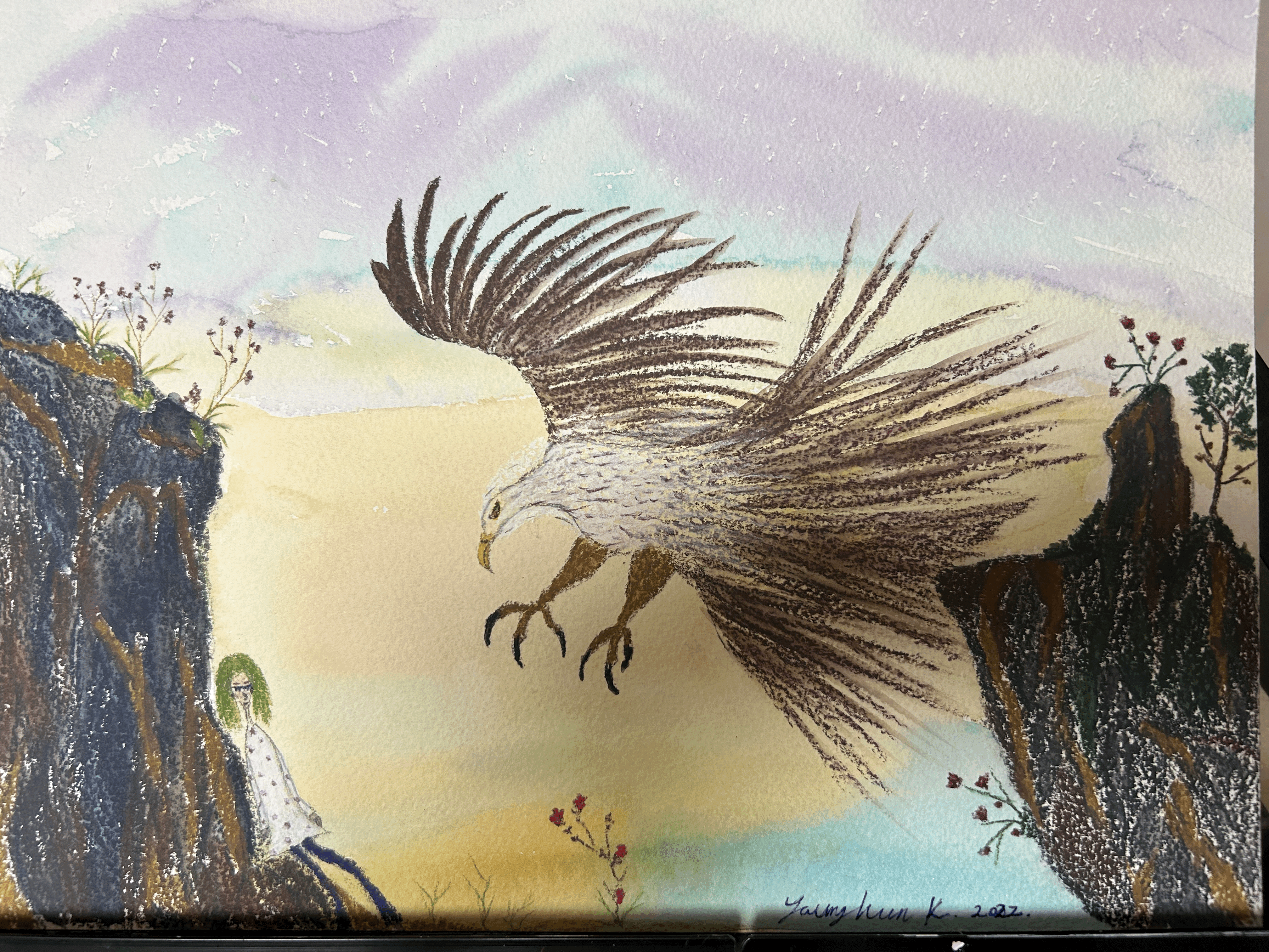 삽화,작품전시,그림,독수리,미술,콘텐츠,집시난쟁이니콜,화방넷,동화책