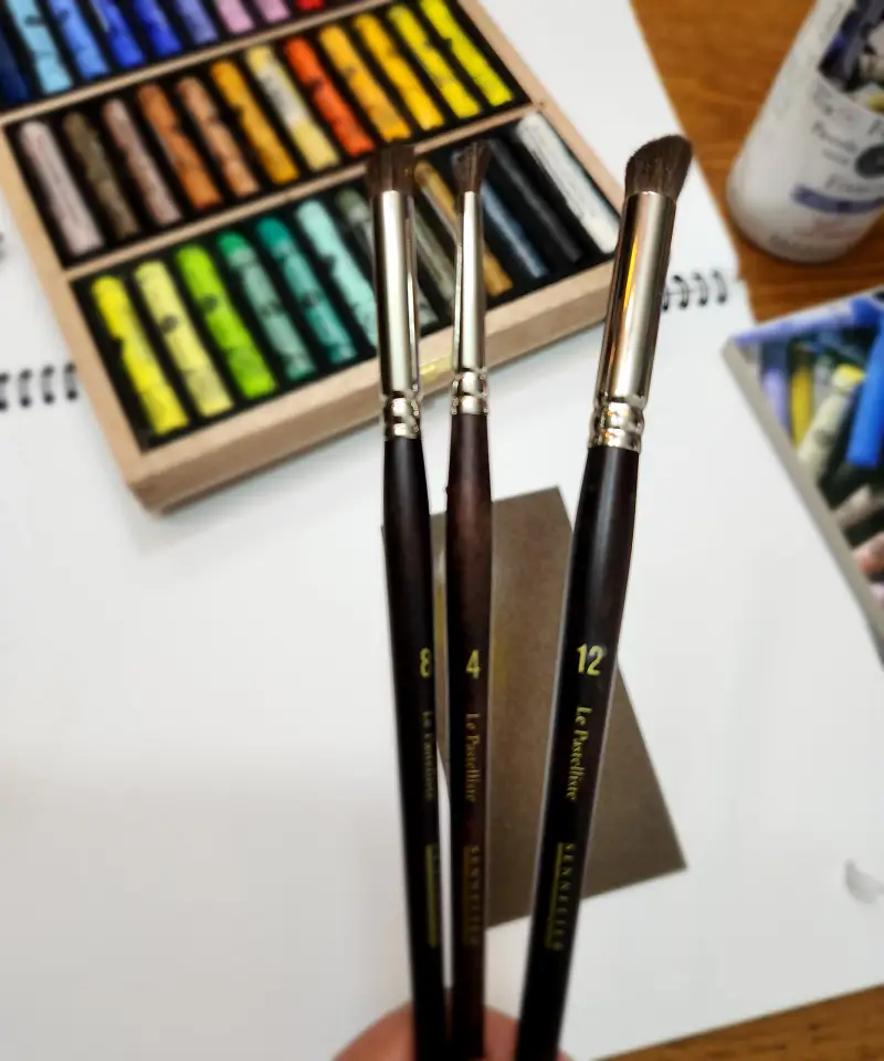 sennerlierbrush,시넬리에파스텔브러쉬3본조