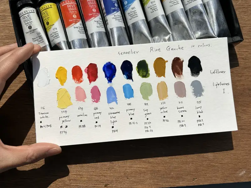 시넬리에,리브고쉬,유화물감