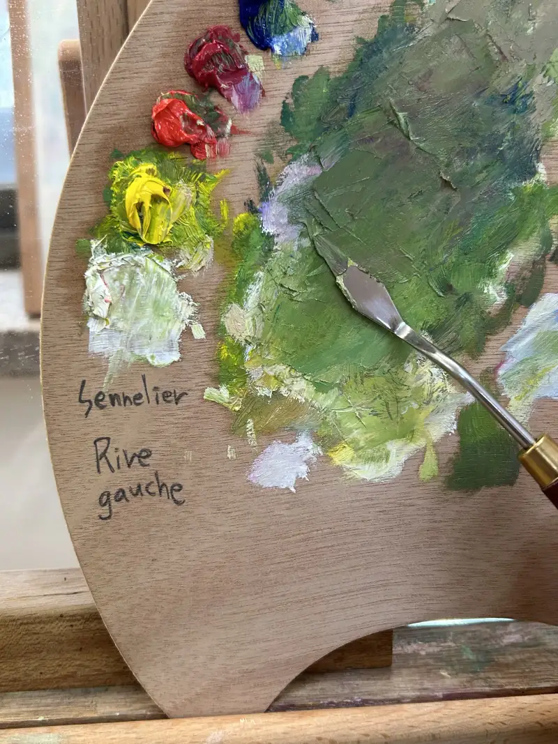 나이프페인팅,시넬리에,리브고쉬