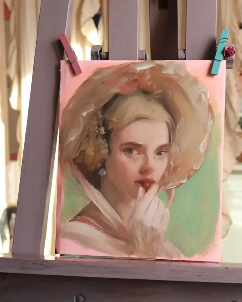 유화,인물화,유화붓,붓추천