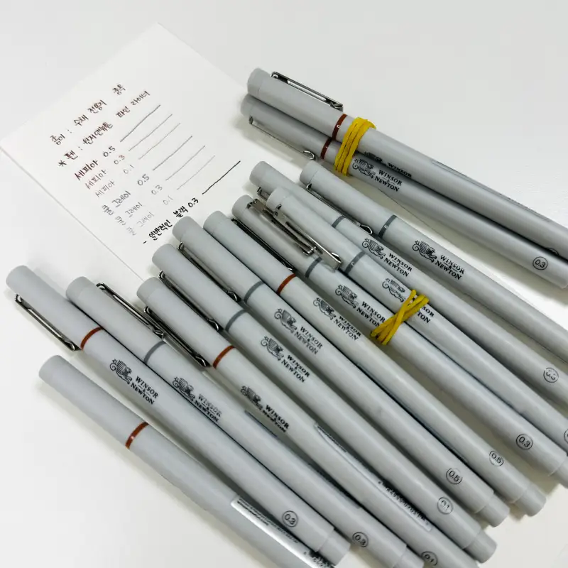 윈저앤뉴튼,파인라이너,피그먼트펜,피그먼트라이너,윈저앤뉴튼파인라이너