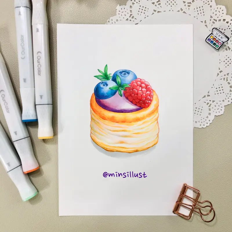 마카,마카그림,골드손아워컬러