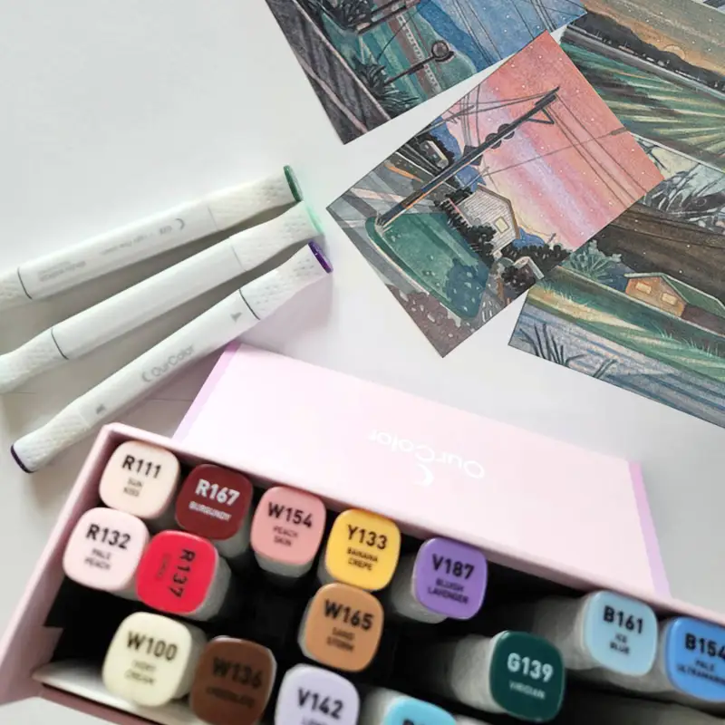 골드손,일러스트,골드손마카,협찬,화방넷,화방넷체험단,골드손에디션,브러쉬마카,마카펜,마카그림