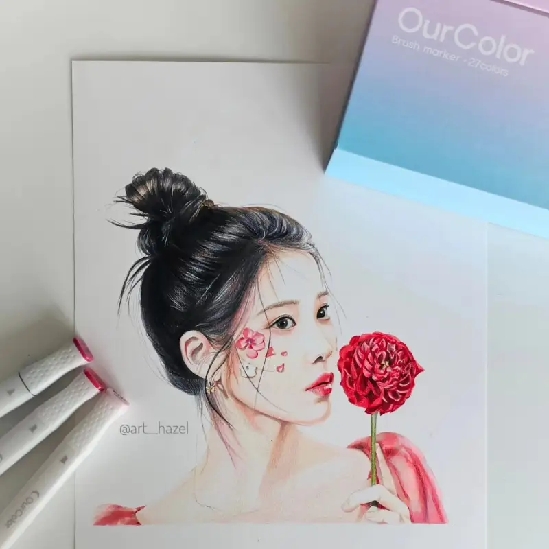 인물화,아이유,iu