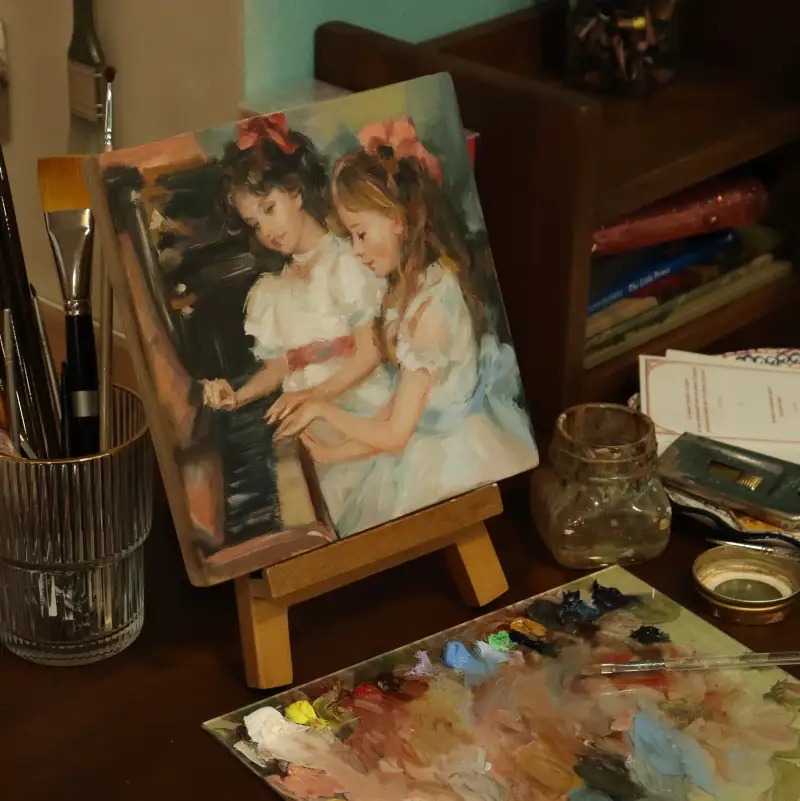 이젤,나무이젤,탁상용이젤,원목,미니이젤,꼬마이젤,화방넷이젤