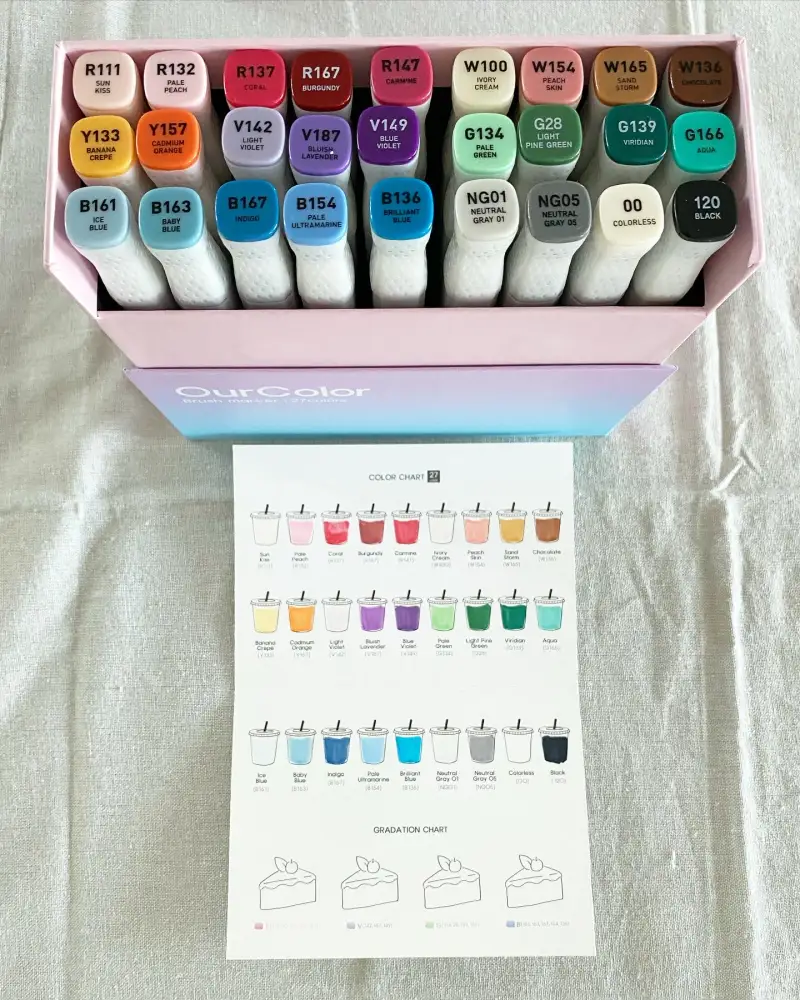 협찬,화방넷,화방넷체험단,골드손에디션,브러쉬마카,마카그림,마카펜