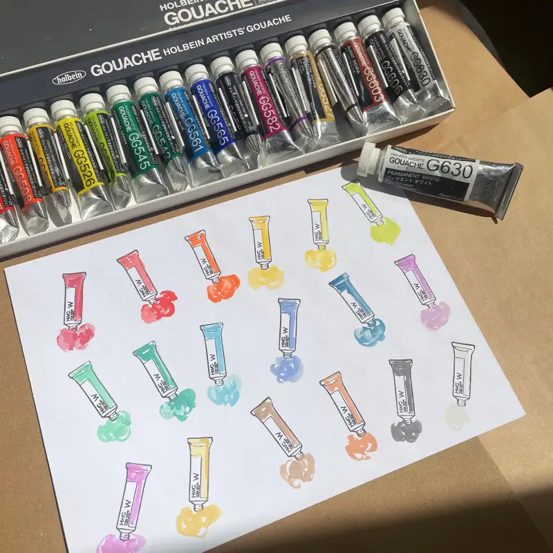 새미,홀베인과슈,홀베인,홀베인수채과슈