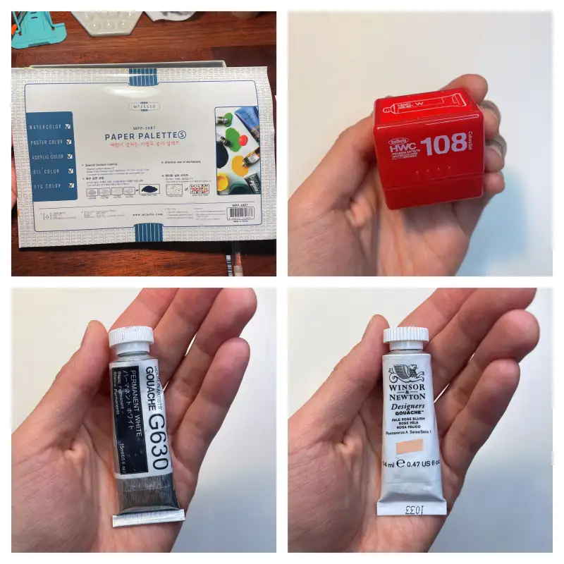 새미,홀베인과슈,윈저앤뉴튼과슈