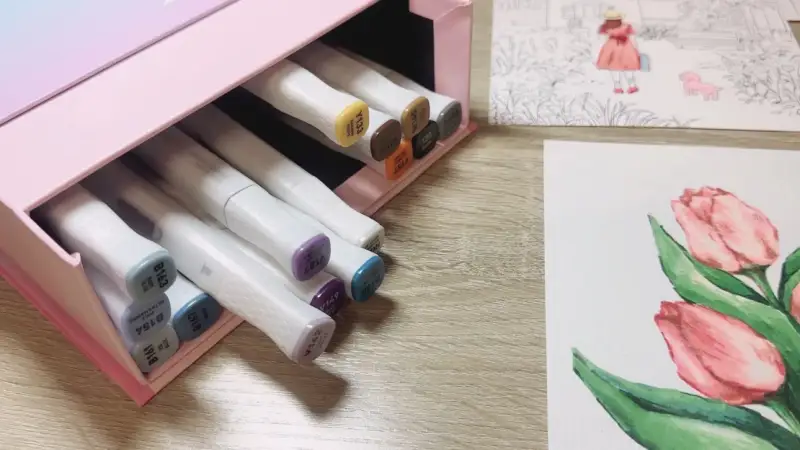 골드손,알파,아워컬러,트윈브러쉬마카