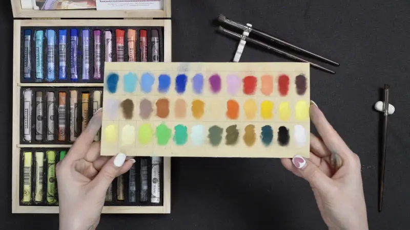 시넬리에소프트파스텔박색,파스텔발색