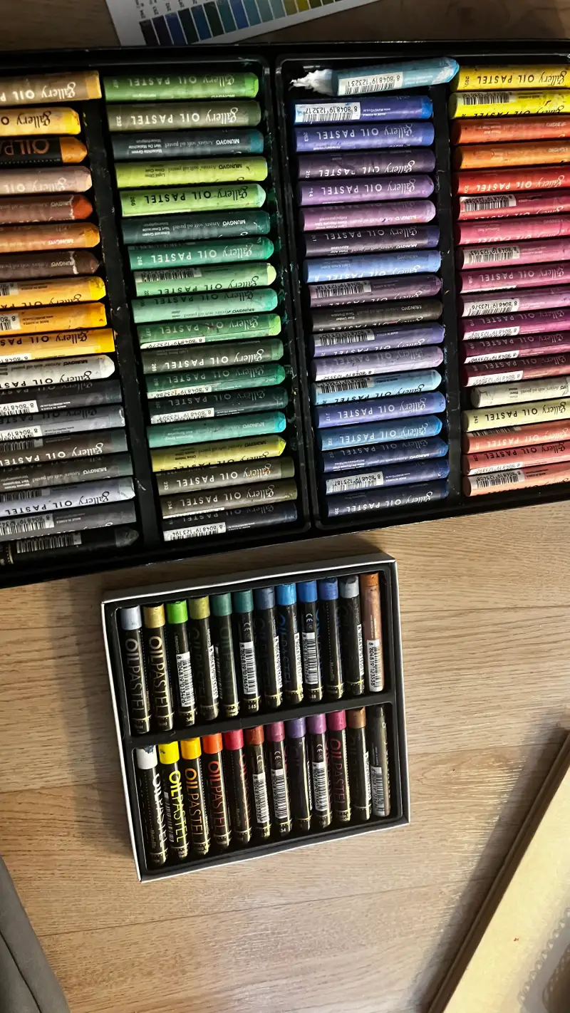 오일파스텔과,크레프트