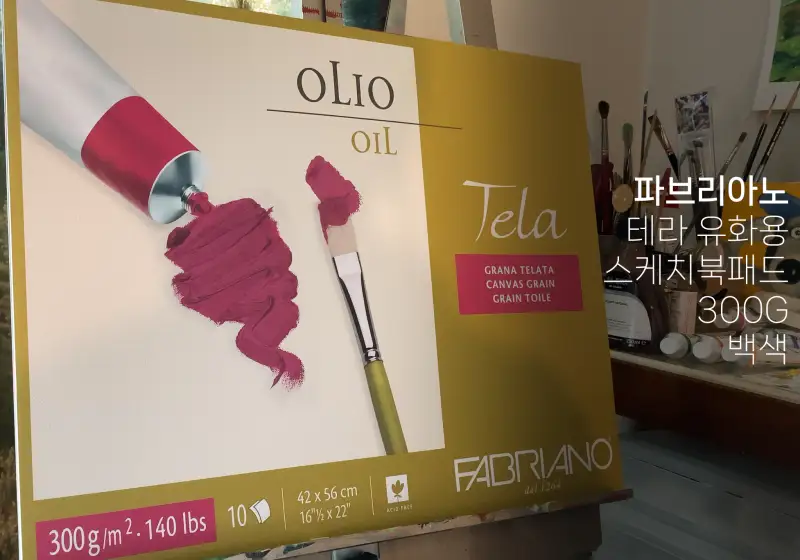 파브리아노,테라유화용스케치북패드,캔버스지