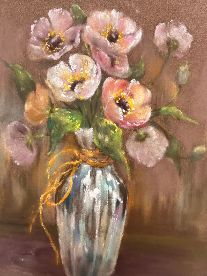 소프트파스텔화,파스텔화,꽃일러스트,꽃그림