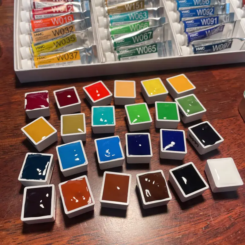 새미,세르지오빈팬,홀베인수채물감