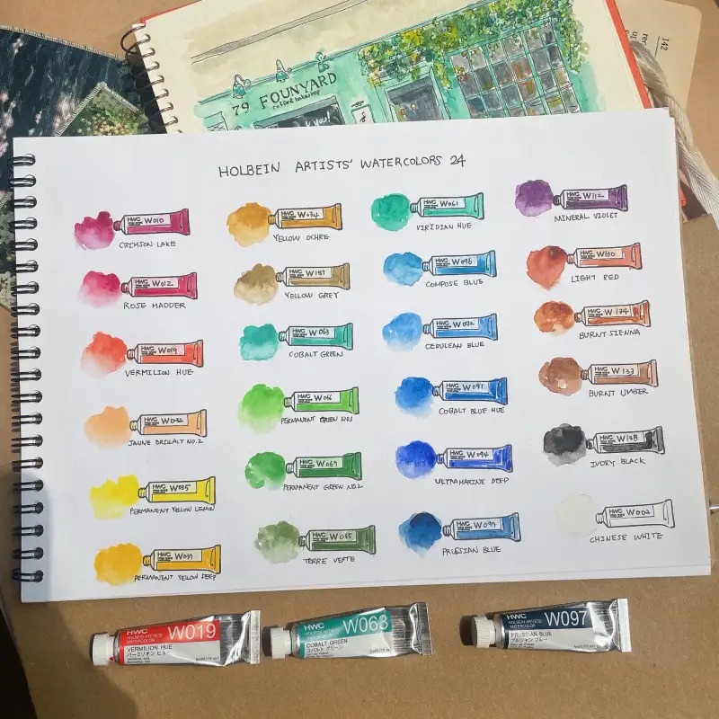 새미,홀베인수채물감,홀베인