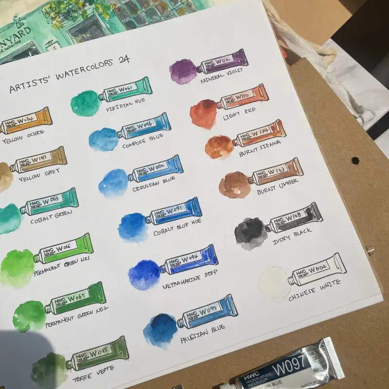 새미,홀베인수채물감