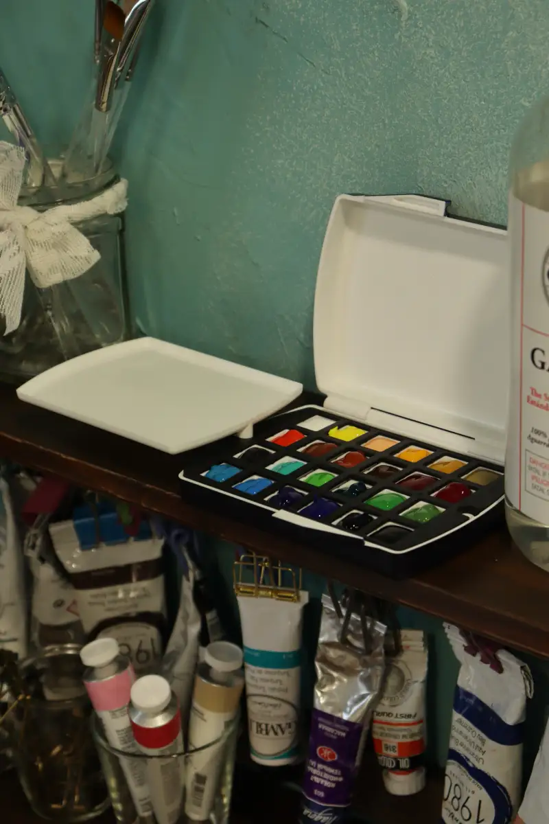 홀베인,수채화물감,미젤로팔레트,고체물감