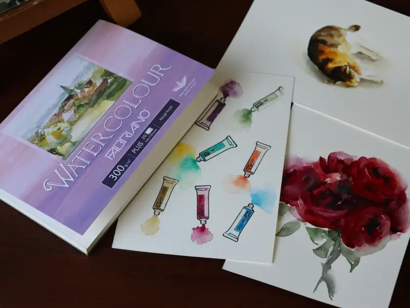 파브리아노,수채화용지,종이,수채화,엽서용지