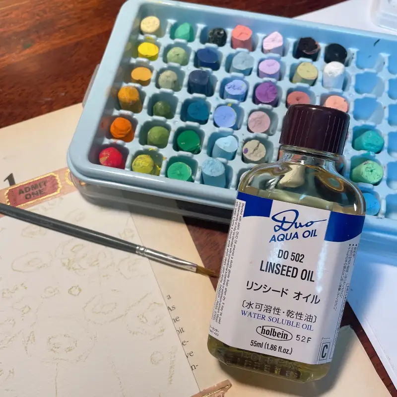 새미,홀베인,린시드오일