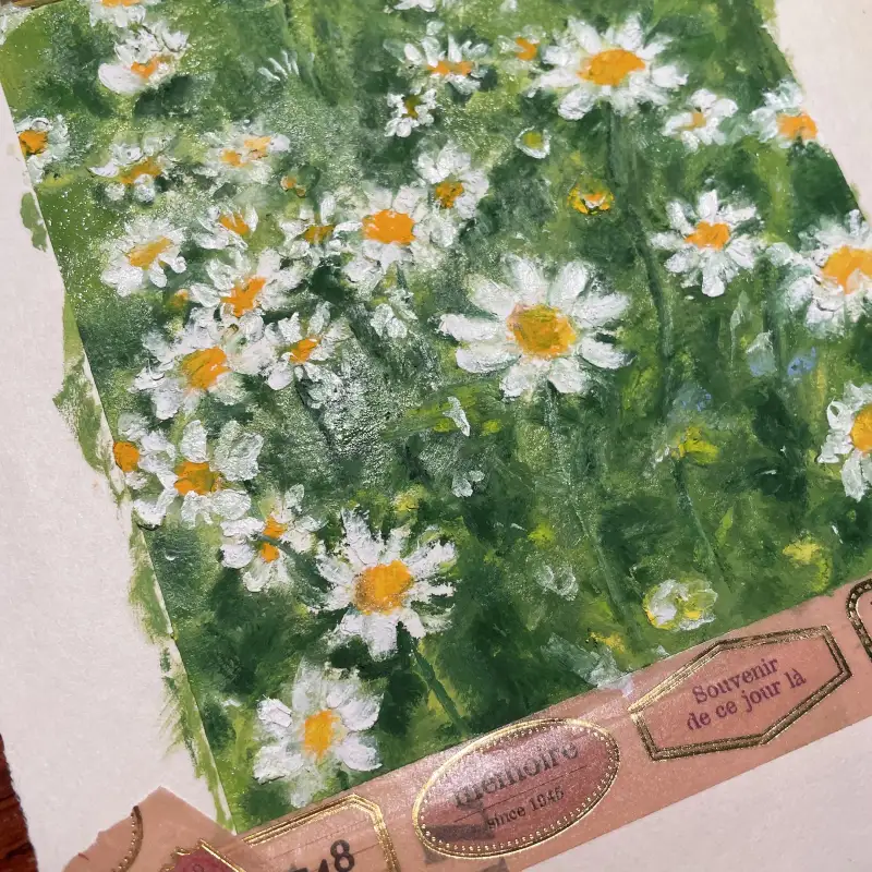 새미,오일파스텔,린시드오일