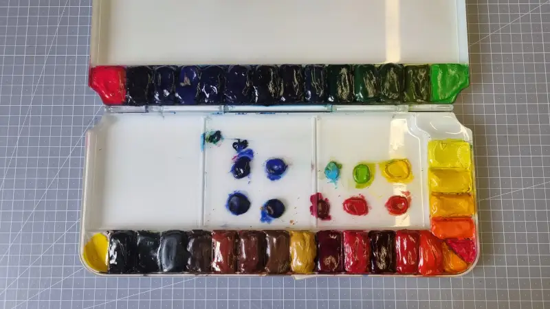 SWC물감,팔레트,파렛트,신한물감