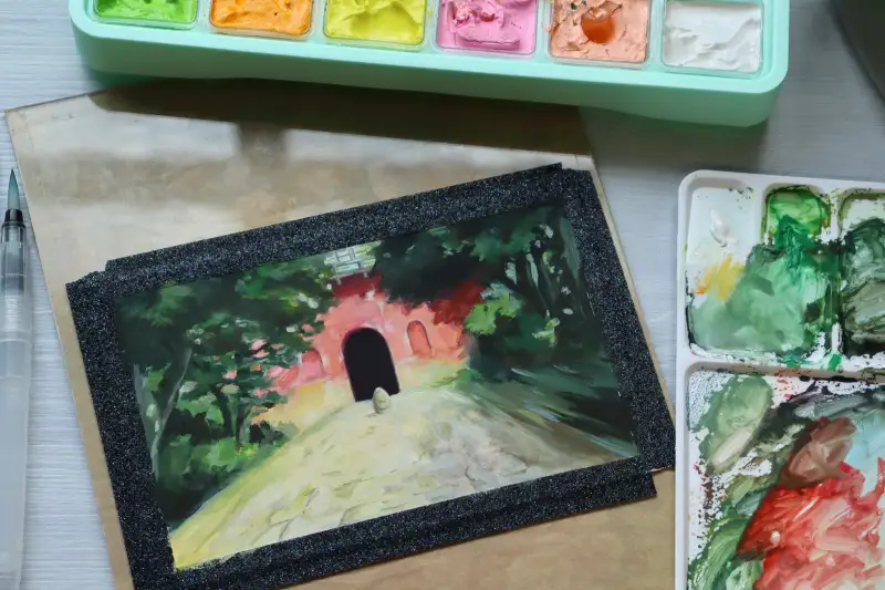 미야젤리과슈,과슈,수채과슈,젤리과슈,풍경화,일러스트